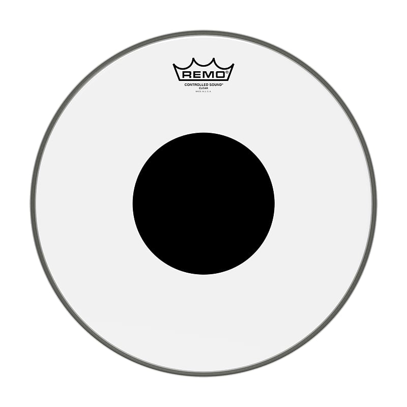 Remo 18" Controlled Sound Clear Drumhead w/Top Black Dot image 1