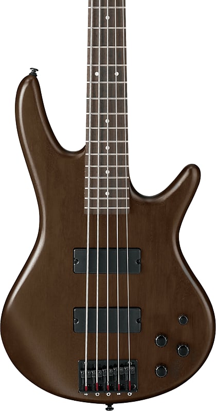 Ibanez GSR205B 5-String Bass Guitar, Walnut Flat image 1