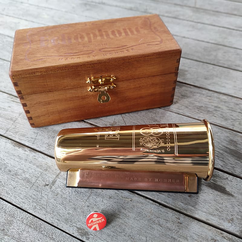 Hohner Echophone ハーモニカ 本体 No.3810 Original Hohner Echophone No. 3810 with brass moldy cup with