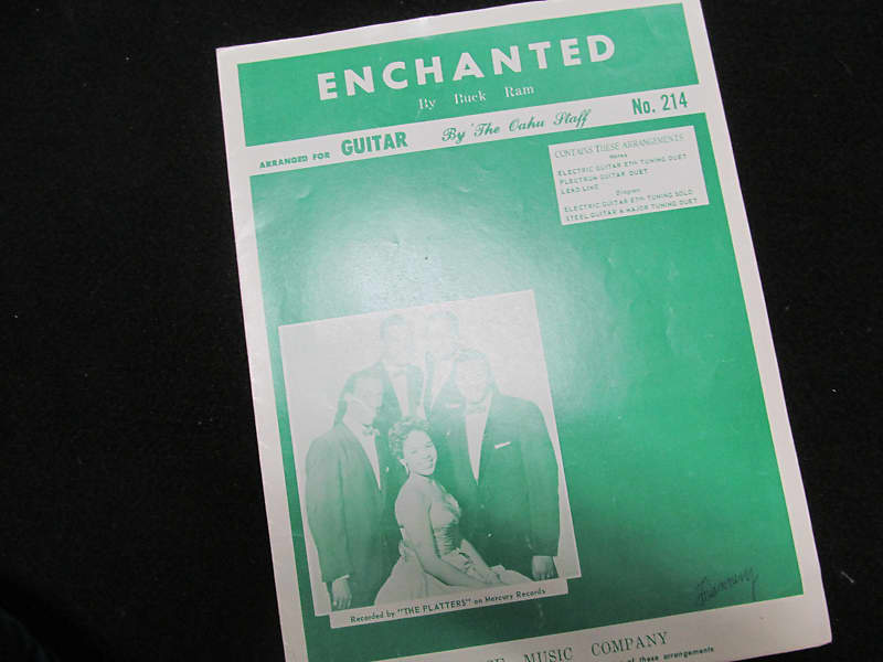 The Platters Enchanted 1959 Sheet Music Reverb