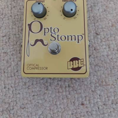 BBE Opto Stomp Optical Guitar/Bass Compressor Pedal 2010s - Yellow image 2