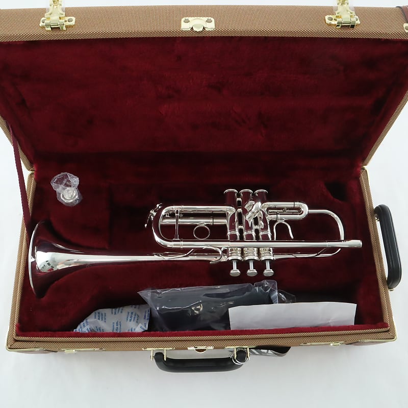 XO 1624RS Professional C Trumpet - Rose Brass Bell - Silver Plated