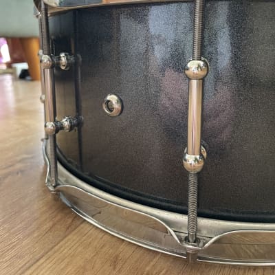 RCD Maple/Birch 14x6.5 Snare Drum Black Sparkle image 2