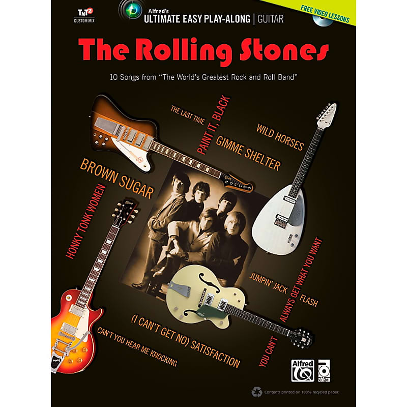 Alfred The Rolling Stones Ultimate Easy Guitar Play Along Reverb 3237