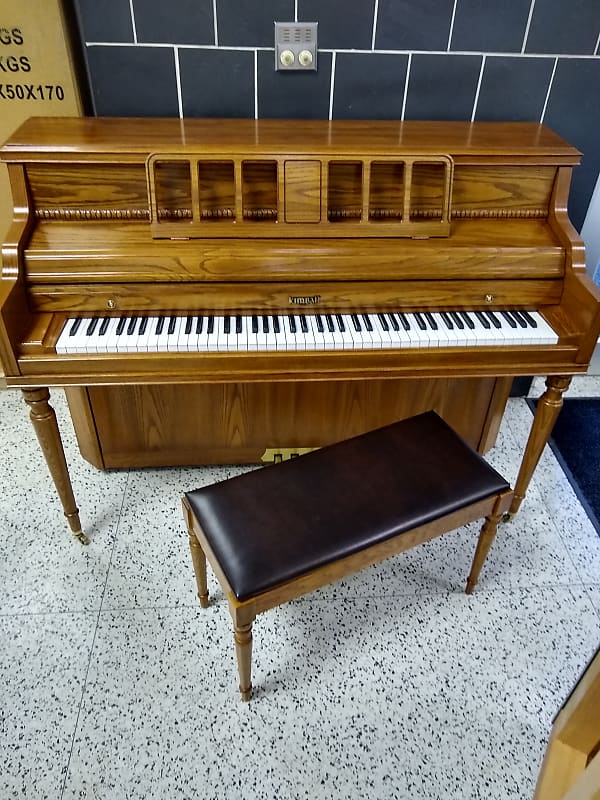 Kimball Upright Piano Decorator Oak image 1