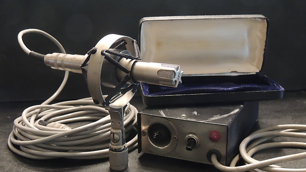 Sennheiser MKH 405 RF Condenser Microphone 1965 Silver