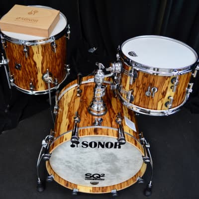 Sonor 18/12/14" Vintage Beech SQ2 Drum Set - African Marble image 3