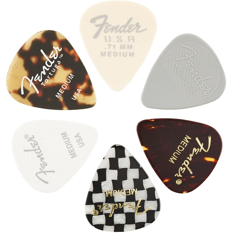 Fender 351 Picks Material Medley Medium - Set of Picks Bild 1