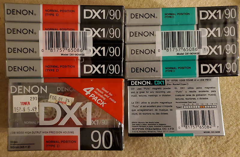 13 Denon DX1 90 Cassette Tapes New Sealed FREE SHIP BO image 1