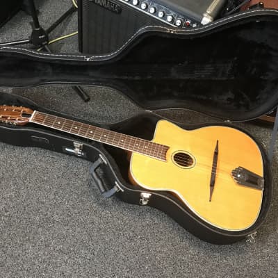Woodland WM-300 vintage Gypsy Jazz Acoustic-electric Guitar Japan 1970s-1980s with hard case image 3