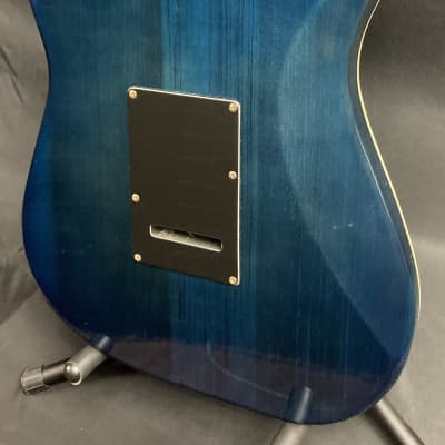 Burns London Marquee Shadow Electric Guitar Transparent Blue image 13