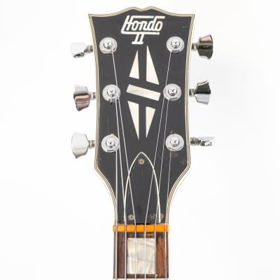 Hondo II Les Paul Custom Style Electric Guitar w/ Locking Sperzel Tuners, Gibson Harmonica Bridge, OHSC image 9
