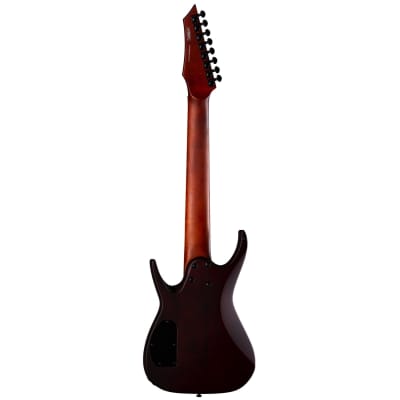 Dean 8 String Exile Select Multiscale Kahler Guitar, Ebony, Satin Natural Black Burst image 3