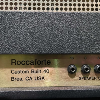 Roccaforte Custom Built 40 Tube Guitar Amplifier Head 2003 image 3