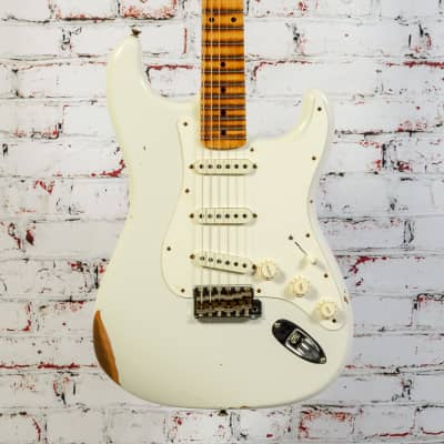 USED Fender - B2 Custom Shop Limited Edition Fat '50s - Stratocaster Electric Guitar - Relic - Aged India Ivory - IIV - w/ Hardshell Tweed Case - x1332 image 1