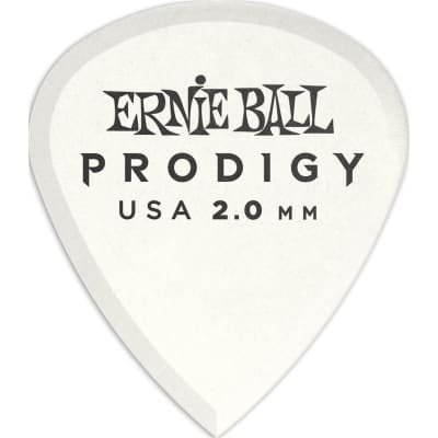 Ernie Ball 9203 Prodigy Mini Pick, 2mm, White, 6 Pack for sale