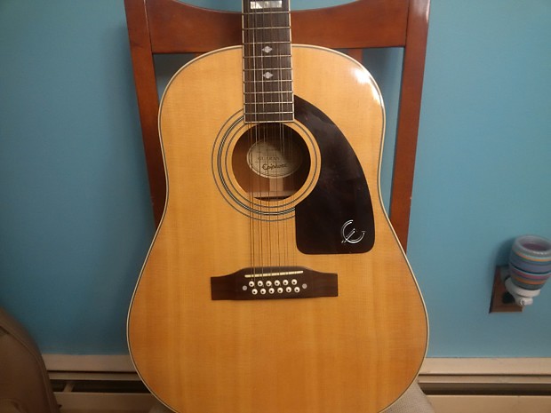 Epiphone AJ -18S 12 String Acoustic Guitar | Reverb