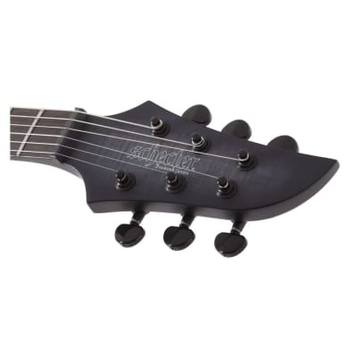 Schecter KM-6 MK-III Keith Merrow Legacy 6-String Right-Handed Electric Guitar with Ebony Fretboard and Ultra-Thin ‘C’ Neck (Transparent Black Burst) image 4