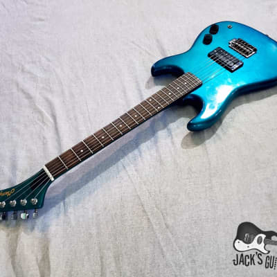 Memphis A2TMB "Dinky" Shredder Electric Guitar (1980s, Teal Metallic) image 14
