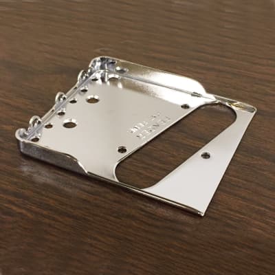 Fender Telecaster Bridge Plate w/Hybrid DBL Notches & use with a Bigsby Vibrato for sale