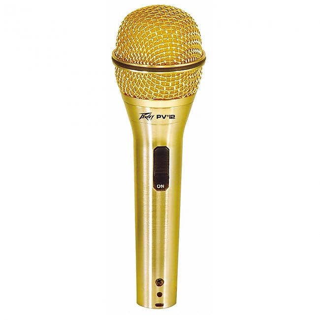 Peavey PVi 2G Gold Dynamic Microphone Mic w/ XLR Cable image 1
