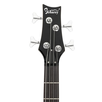 Glarry GIB Electric Bass Guitar Full Size 4 String 2020s - Black image 17