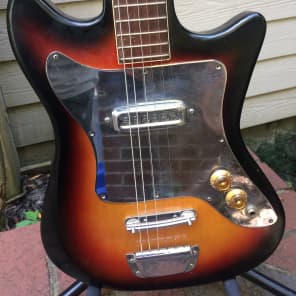 Winston/Teisco Electric Guitar 1960's? Sunburst image 2