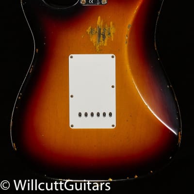 Fender Custom Shop "The 63" 1963 Stratocaster Relic 3-Tone Sunburst 57 V-R122052-7.75 lbs image 4