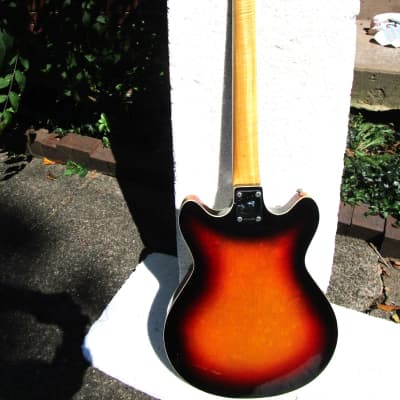 Norma Guitar, 1960's, Japan, 2 Pu's,  Sunburst Finish,  Very Figured Woods image 6