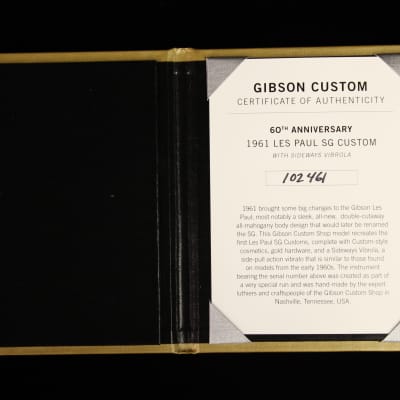 Immagine Gibson Custom 60th Anniversary 1961 Les Paul SG Custom With Sideways Vibrola (#461) - 14