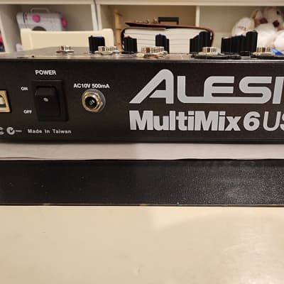 Alesis MultiMix 6 USB 6-Channel Mixer 2010s - Black image 6