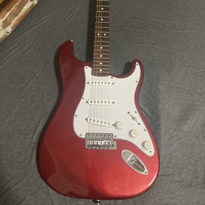 Fender Standard Stratocaster Maple Neck SSS Wine Red | Reverb