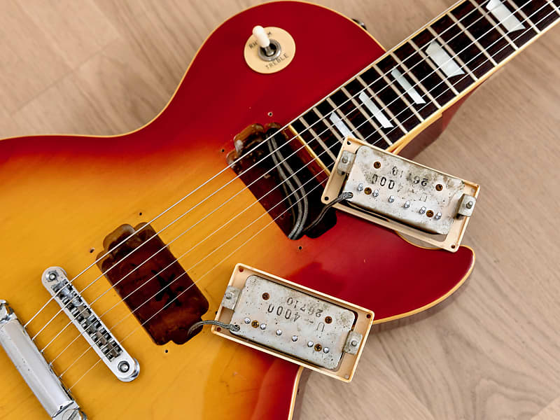 1976 Greco EG900 Vintage Electric Guitar, Cherry Sunburst w/ Maxon U-4000 &  Case, Japan Fujigen