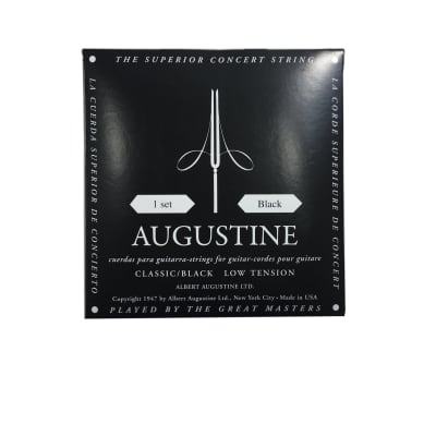 Augustine Guitar Strings Classsical Black Low Tension 522A image 1