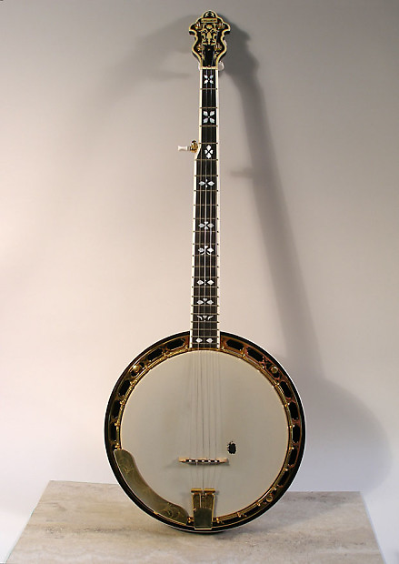 Flinthill 5 String Banjo Resonator Gold FHB 297 w Hardshell Case