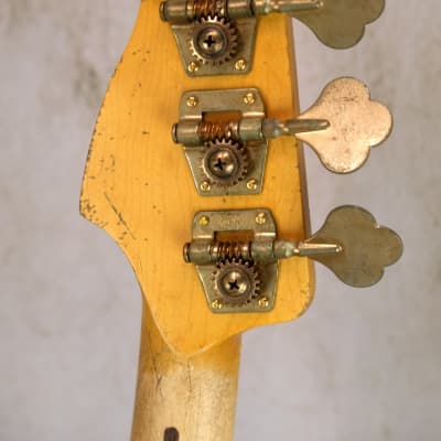 Alnus Bass Luthier made Precision Bass - Aged Olympic White image 19