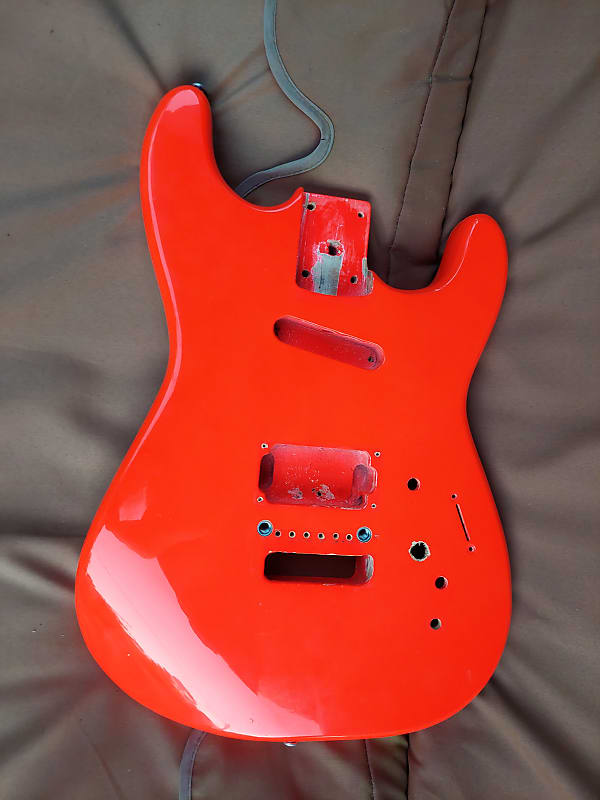 Charvel Vintage Charvette 150 1989 Ferrari Red Modified Body | Reverb