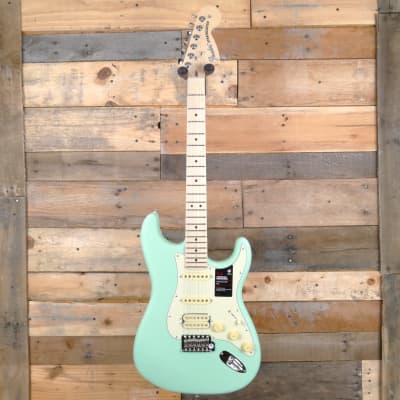Fender American Performer Stratocaster HSS, Maple Fingerboard, Satin Surf Green - Weight: 8 pounds! image 4