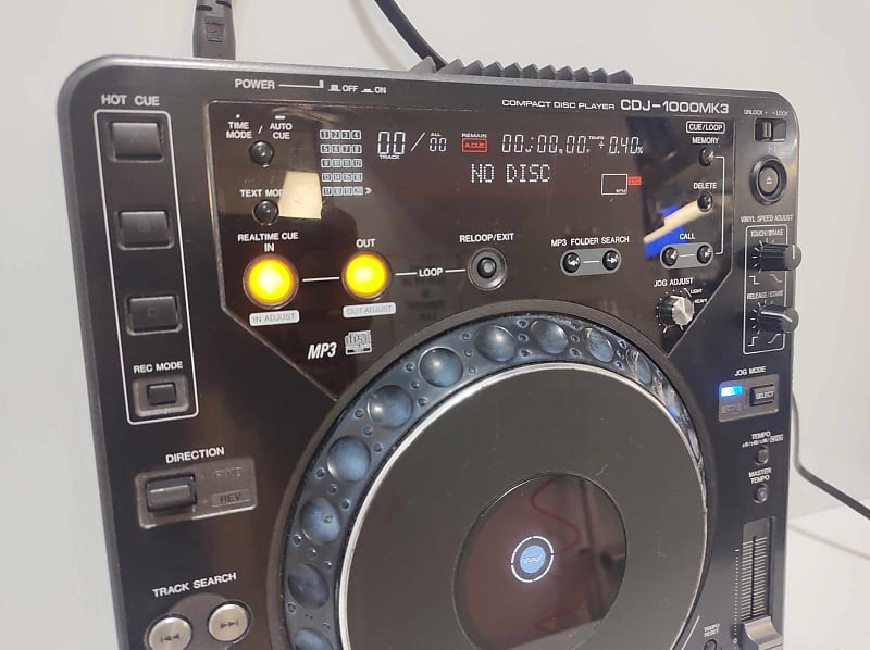 Pioneer CDJ 1000 MK3 DJ Turntable 2008 - Black | Reverb Canada
