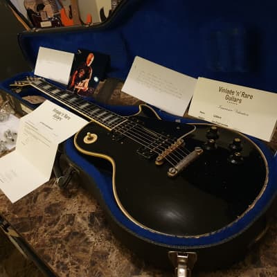 1969 Gibson Les Paul Custom FAMOUS Artist Owned by BUSH! Played on stage at Woodstock! Black Beauty image 12