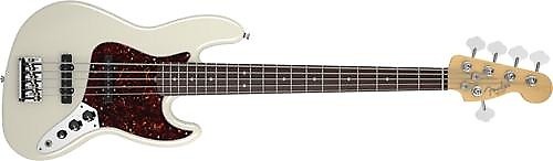 Fender American Standard Jazz Bass V 5-String Electric Bass (Rosewood Fingerboard, Olympic White) image 1