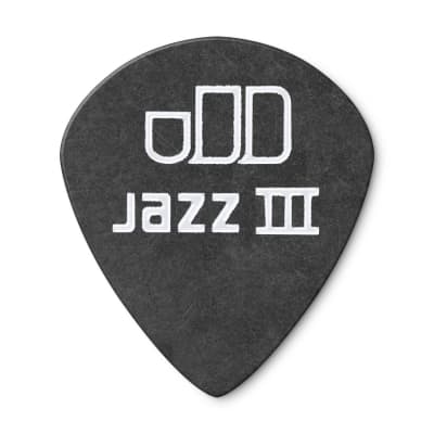 Dunlop 482P.50 Tortex® Pitch Black Jazz III Guitar Picks 0.50mm 12 Pack black image 3