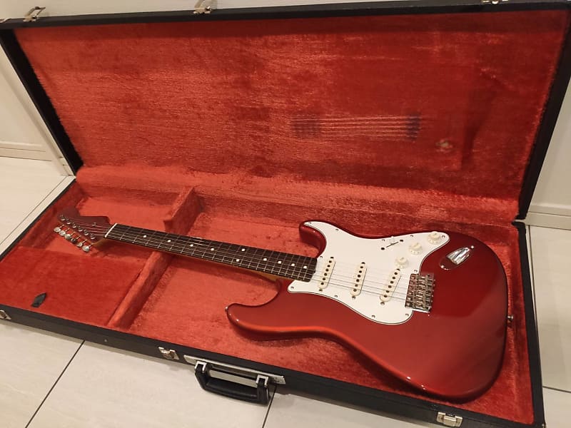 RARE Fender Japan Stratocaster ST-62 40th Anniversary 1994 Foto Flame,  Matching Head ! w/ Mosrite Hardcase