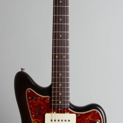 Fender  Jazzmaster Solid Body Electric Guitar (1964), ser. #L40716, black hard shell case. image 8