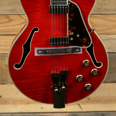 Ibanez George Benson GB10SEFM Hollow Body Electric Guitar Sapphire Red w/ Case image 2