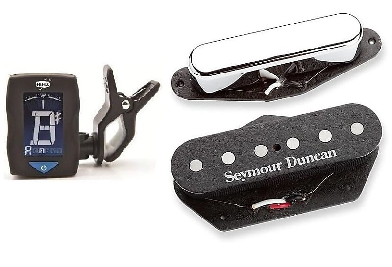 Seymour Duncan Hot Tele Alnico 5 Telecaster Pickup Set For Tele Fender Replacement ( DUNLOP TUNER ) image 1