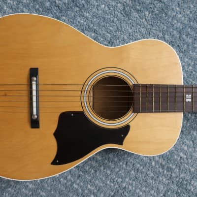Vintage 1960s Harmony Kay Silvertone Cowboy Stencil Rare Print Acoustic Parlor Guitar Made in USA Su image 2