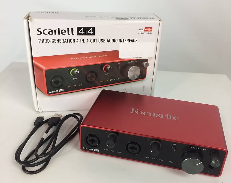 Focusrite Scarlett 4i4 3rd Gen USB Recording Interface | Reverb