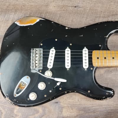 MyDream Partcaster Custom Built - Gilmour Black Strat Tribute image 3