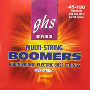 GHS 5-5M-DYB 5-string Bass Strings with Low-B 45-130 Nickel